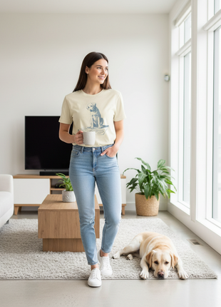 Labrador Retriever Lab Vacuum Blueprint T-Shirt