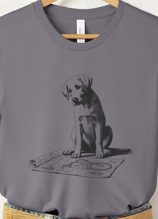 Labrador Retriever Lab Vacuum Blueprint T-Shirt