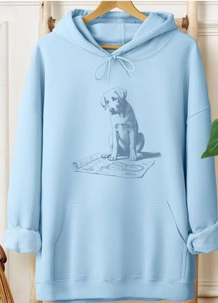 Labrador Retriever Lab Vacuum Blueprint Hoodie