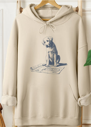 Labrador Retriever Lab Vacuum Blueprint Hoodie