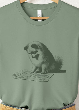 Pomeranian Vacuum Blueprint T-Shirt