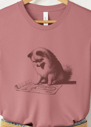 Pomeranian Vacuum Blueprint T-Shirt