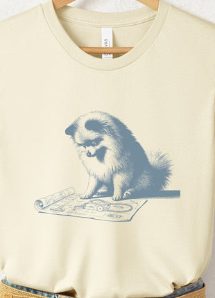 Pomeranian Vacuum Blueprint T-Shirt