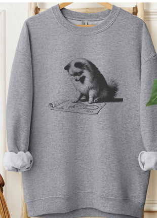 Pomeranian Vacuum Blueprint Sweatshirt