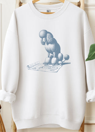 Poodle Vacuum Blueprint Sweatshirt