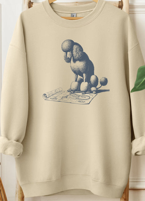 Poodle Vacuum Blueprint Sweatshirt