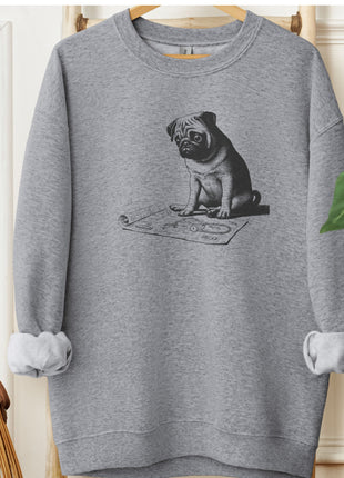 Pug Vacuum Blueprint Sweatshirt