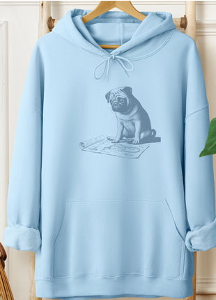 Pug Vacuum Blueprint Hoodie