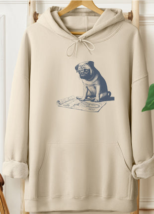 Pug Vacuum Blueprint Hoodie