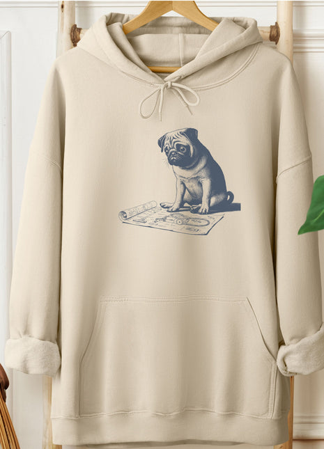 Pug Vacuum Blueprint Hoodie
