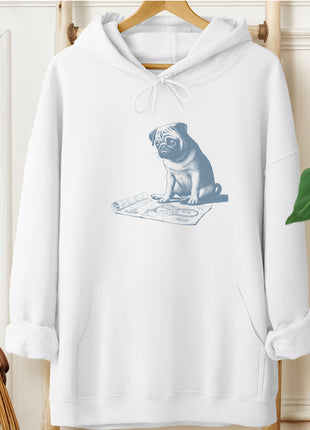 Pug Vacuum Blueprint Hoodie
