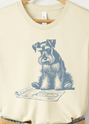 Schnauzer Vacuum Blueprint T-Shirt