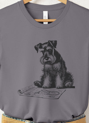 Schnauzer Vacuum Blueprint T-Shirt