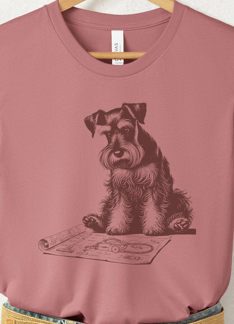 Schnauzer Vacuum Blueprint T-Shirt