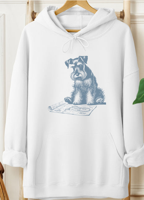 Schnauzer Vacuum Blueprint Hoodie