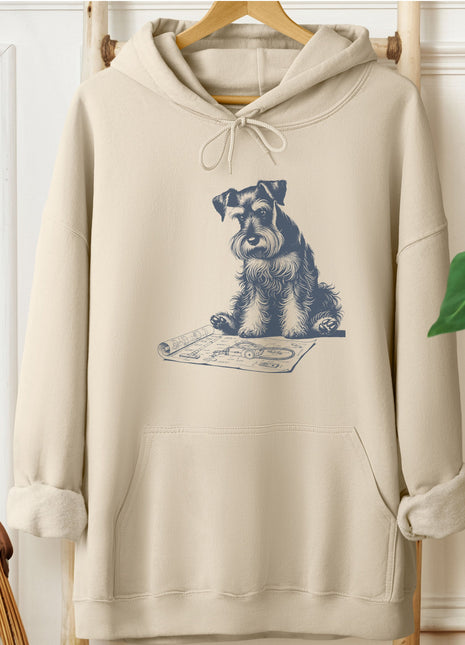 Schnauzer Vacuum Blueprint Hoodie