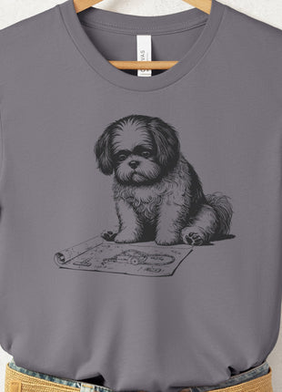 Shih Tzu Vacuum Blueprint T-Shirt
