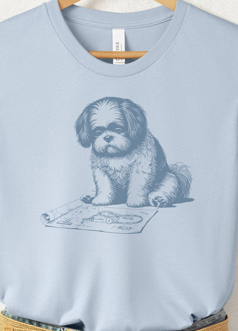 Shih Tzu Vacuum Blueprint T-Shirt