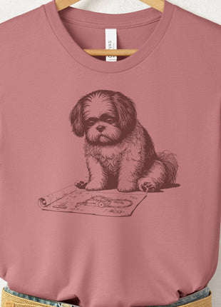 Shih Tzu Vacuum Blueprint T-Shirt
