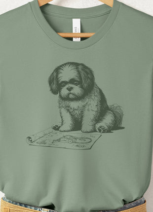Shih Tzu Vacuum Blueprint T-Shirt