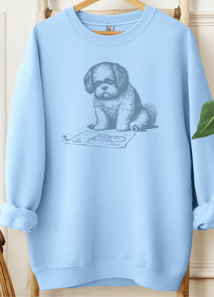 Shih Tzu Vacuum Blueprint Sweatshirt