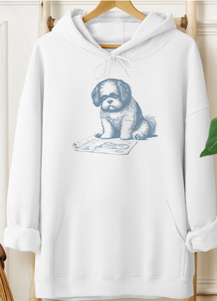 Shih Tzu Vacuum Blueprint Hoodie