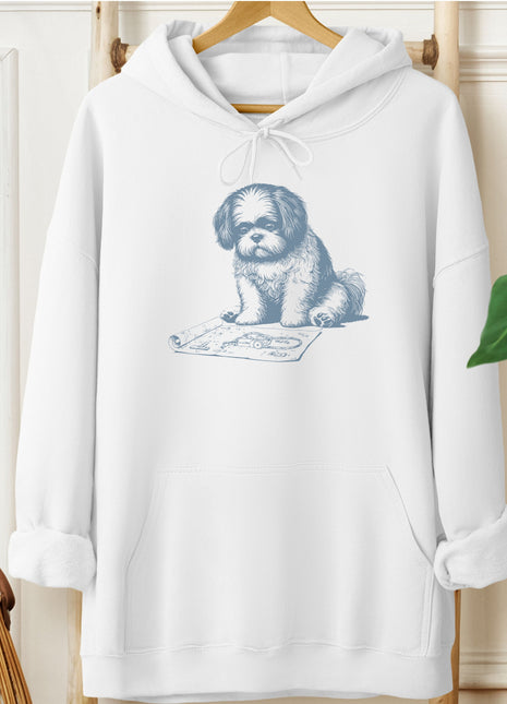 Shih Tzu Vacuum Blueprint Hoodie