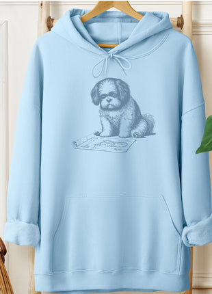 Shih Tzu Vacuum Blueprint Hoodie