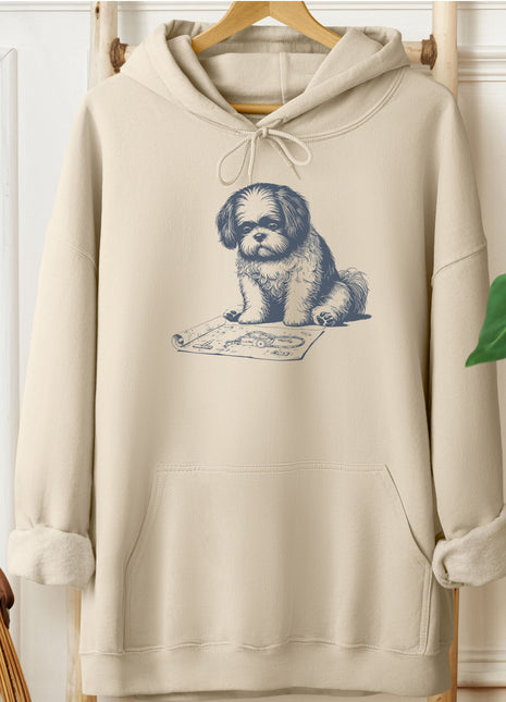 Shih Tzu Vacuum Blueprint Hoodie