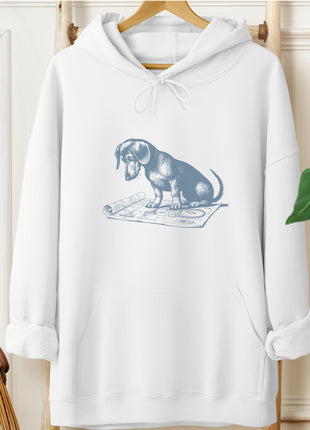 Dachshund Doxie Vacuum Blueprint Hoodie