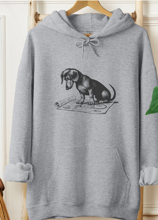 Dachshund Doxie Vacuum Blueprint Hoodie