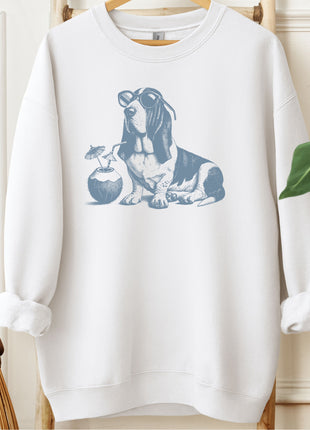 Basset Hound Vacation Sweatshirt