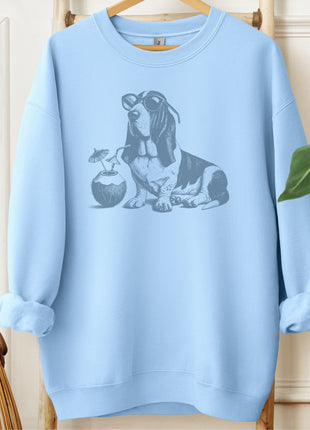 Basset Hound Vacation Sweatshirt