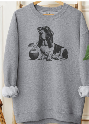 Basset Hound Vacation Sweatshirt