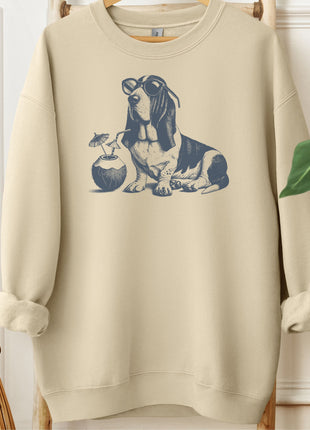 Basset Hound Vacation Sweatshirt