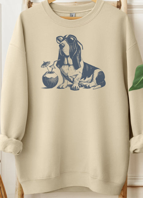 Basset Hound Vacation Sweatshirt