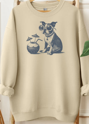Boston Terrier Vacation Sweatshirt