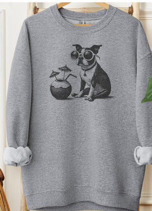 Boston Terrier Vacation Sweatshirt