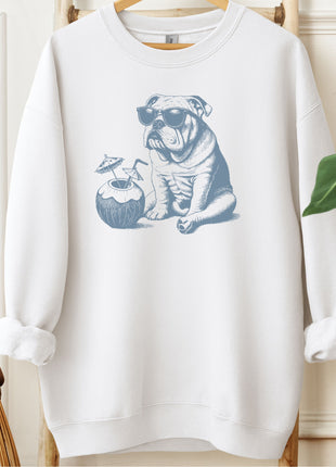English Bulldog Vacation Sweatshirt