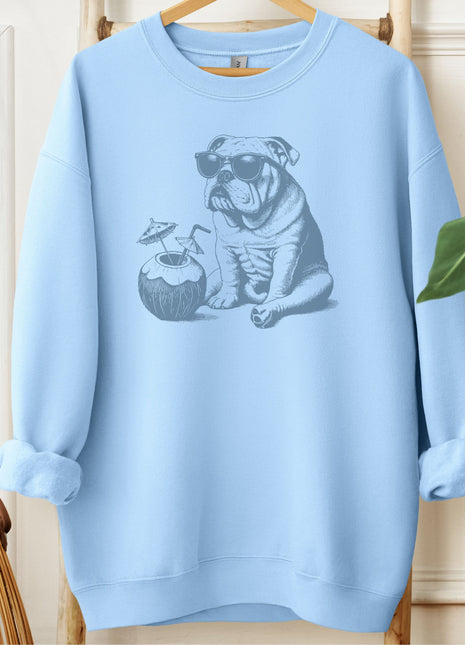 English Bulldog Vacation Sweatshirt