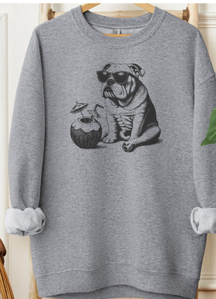 English Bulldog Vacation Sweatshirt