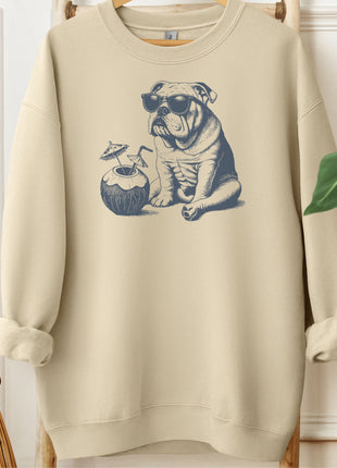 English Bulldog Vacation Sweatshirt