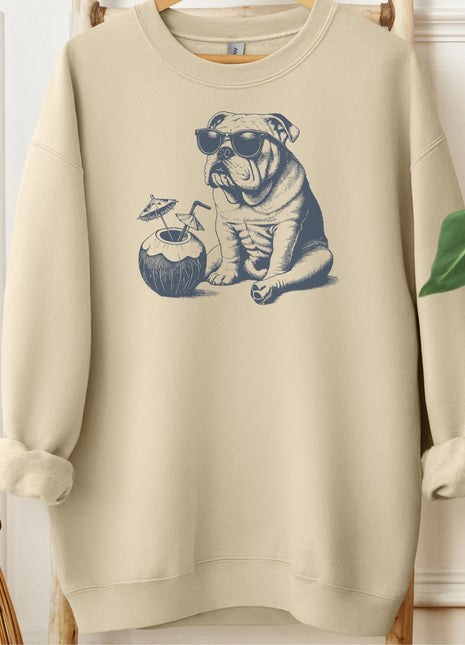 English Bulldog Vacation Sweatshirt