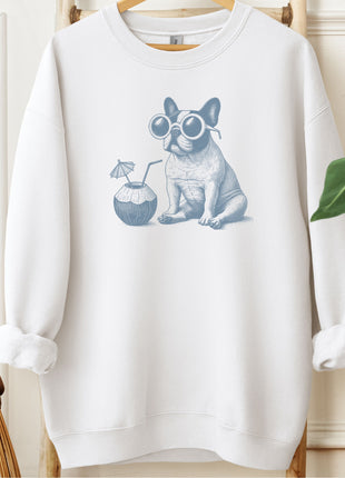 French Bulldog Frenchie Vacation Sweatshirt