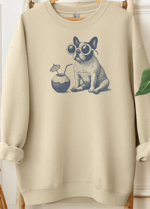 French Bulldog Frenchie Vacation Sweatshirt