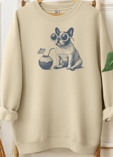 French Bulldog Frenchie Vacation Sweatshirt