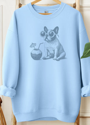French Bulldog Frenchie Vacation Sweatshirt