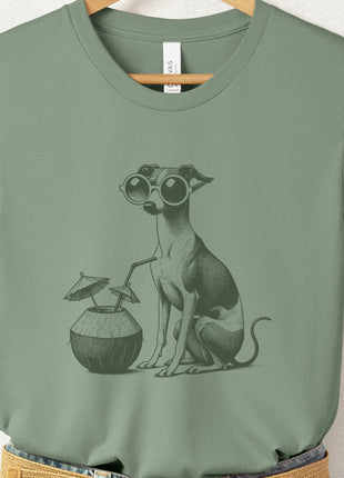 Italian Greyhound Whippet Vacation T-Shirt