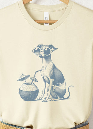 Italian Greyhound Whippet Vacation T-Shirt