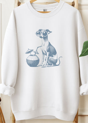 Italian Greyhound Whippet Iggy Vacation Sweatshirt
